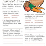 Fall Harvest Thanksgiving Facts Fall Harvest Harvest Games