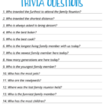 Family Reunion Game Printable Trivia Questions For Families SignUp
