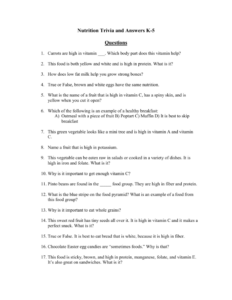 Food And Nutrition Questions And Answers NutritionWalls