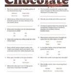Foods Drinks Games Chocolate Trivia Game Trivia Questions And