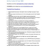 Football Quiz Questions MyFootballFacts This Or That Questions