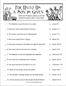 For Unto Us A Child Is Born Christmas Quiz Flanders Family Homelife