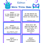FREE Disney Pixar Trivia Game Printable Disney Trivia Questions