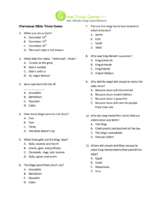 Free Printable Bible Trivia Questions And Answers Free Printable