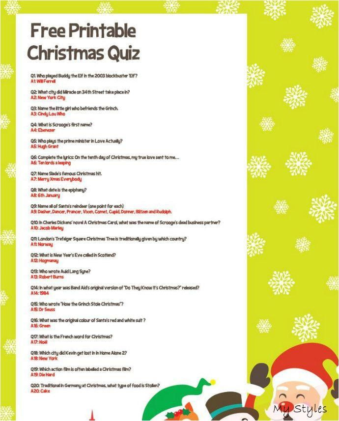 Christmas Trivia Questions And Answers 2020