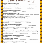 Free Printable Fall Trivia Quiz