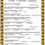 Free Printable Fall Trivia Quiz Trivia Quiz Free Trivia Questions