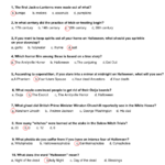 Free Printable Halloween Trivia Game Answer Key Halloween Facts