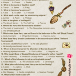 Free Printable Harry Potter Trivia Quiz With Answer Key