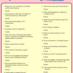 Free Printable Quizzes And Answers 8 Best Fun Printable Trivia