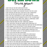 Free Printable Super Bowl Trivia Game Super Bowl Trivia Free Trivia