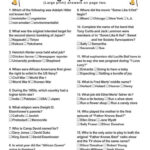 Free Printable Trivia Questions And Answers For Seniors