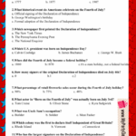Free Printable USA Independence Day Trivia Quiz