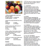 Fruit Quiz Nutritioneducationstore