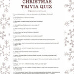 General Knowledge Christmas Trivia Quiz 50 Questions And Answers