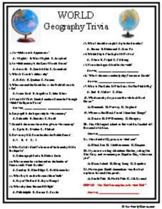 Geography Trivia Questions And Answers Easy Img geranium