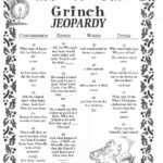 Grinch Jeopardy Activity From Konicki Whoville Christmas Grinch