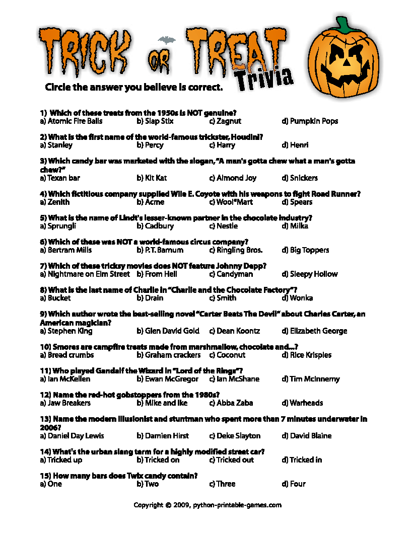 Halloween Trivia Halloween Trivia Questions GlendaleHalloween