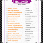 Halloween Trivia Print Halloween Facts Halloween Trivia Questions