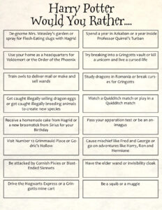 Harry Potter Jenga The Learning Curve