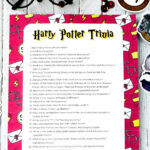 Harry Potter Trivia Questions For All Ages Free Printable Play