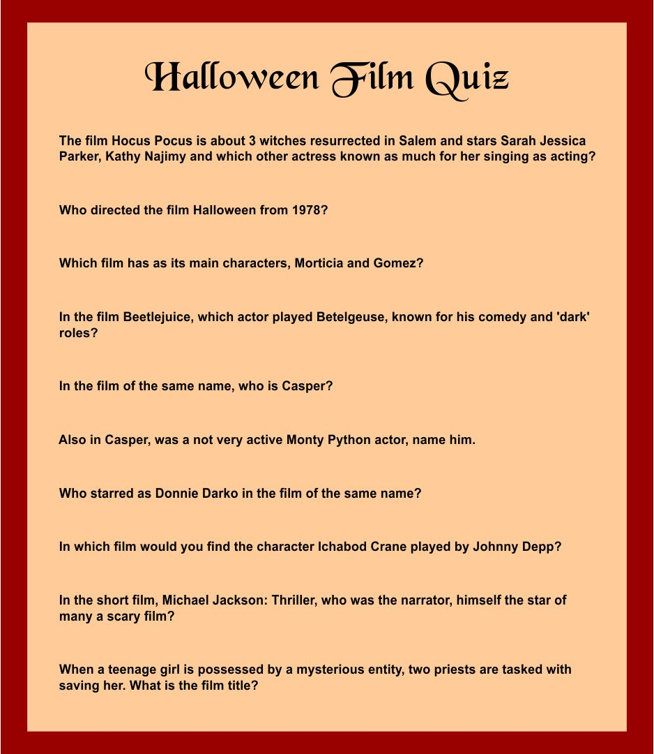 Hocus Pocus Trivia Questions And Answers Hocus Pocus Might ve Put A 