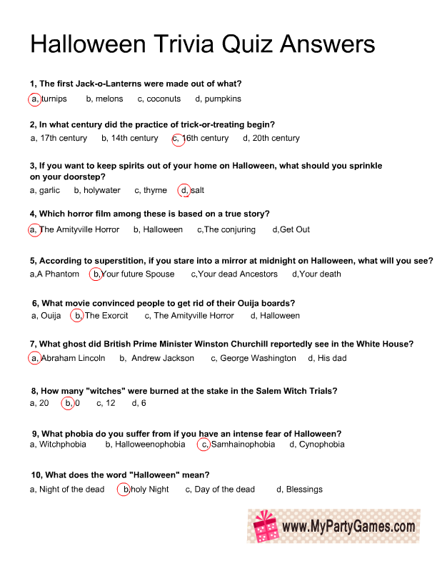 Horror Movie Trivia Questions And Answers Printable Horror Movie 