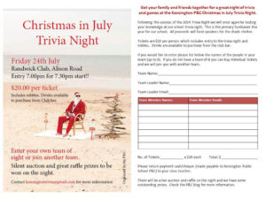KPSPC Christmas In July Trivia Night