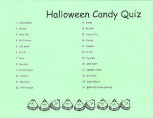 Mag Pad News Halloween Candy Quiz