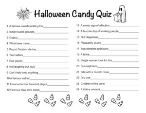 Mag Pad News Halloween Candy Quiz