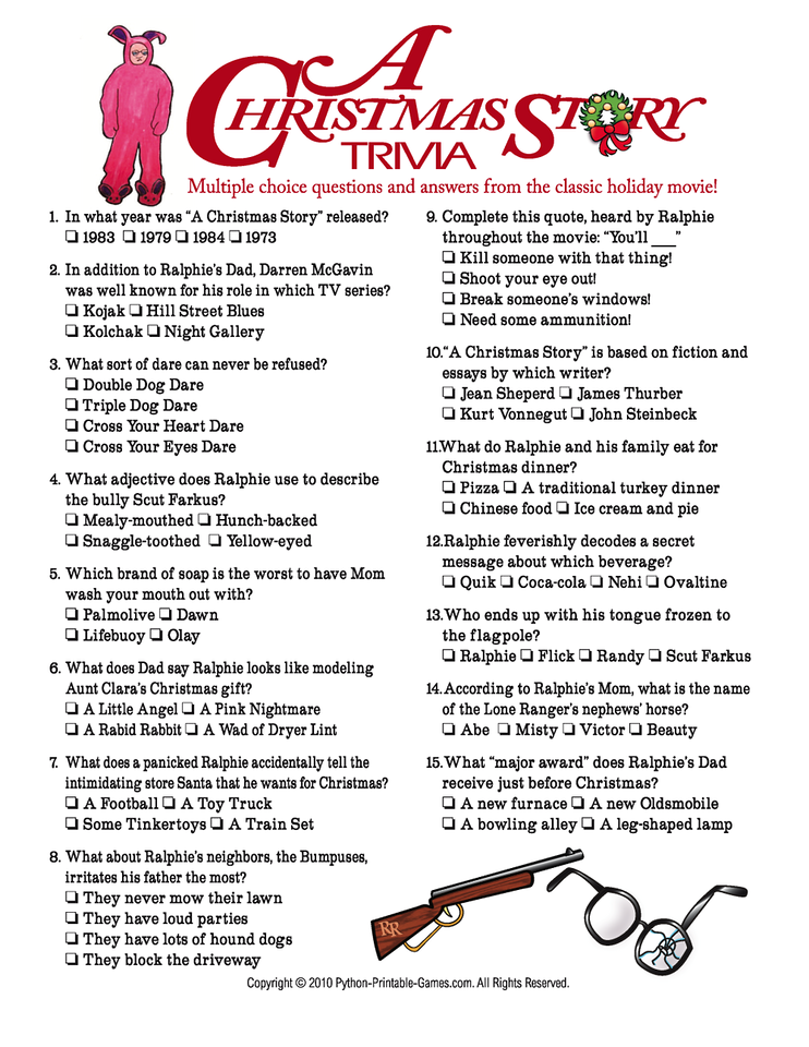 Christmas Story Trivia Questions