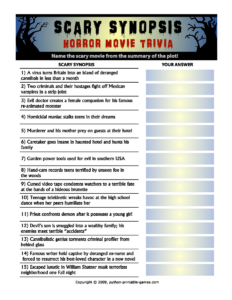 Movie Trivia Questions And Answers Printable