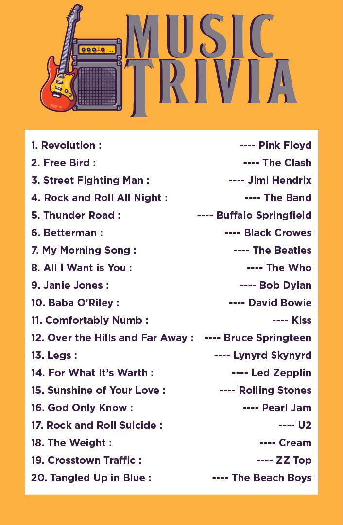 Halloween Music Trivia Questions And Answers Trivia Questions And Answer