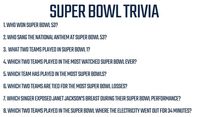 Nfl Football Trivia Questions And Answers 2016 How Many Times Have 