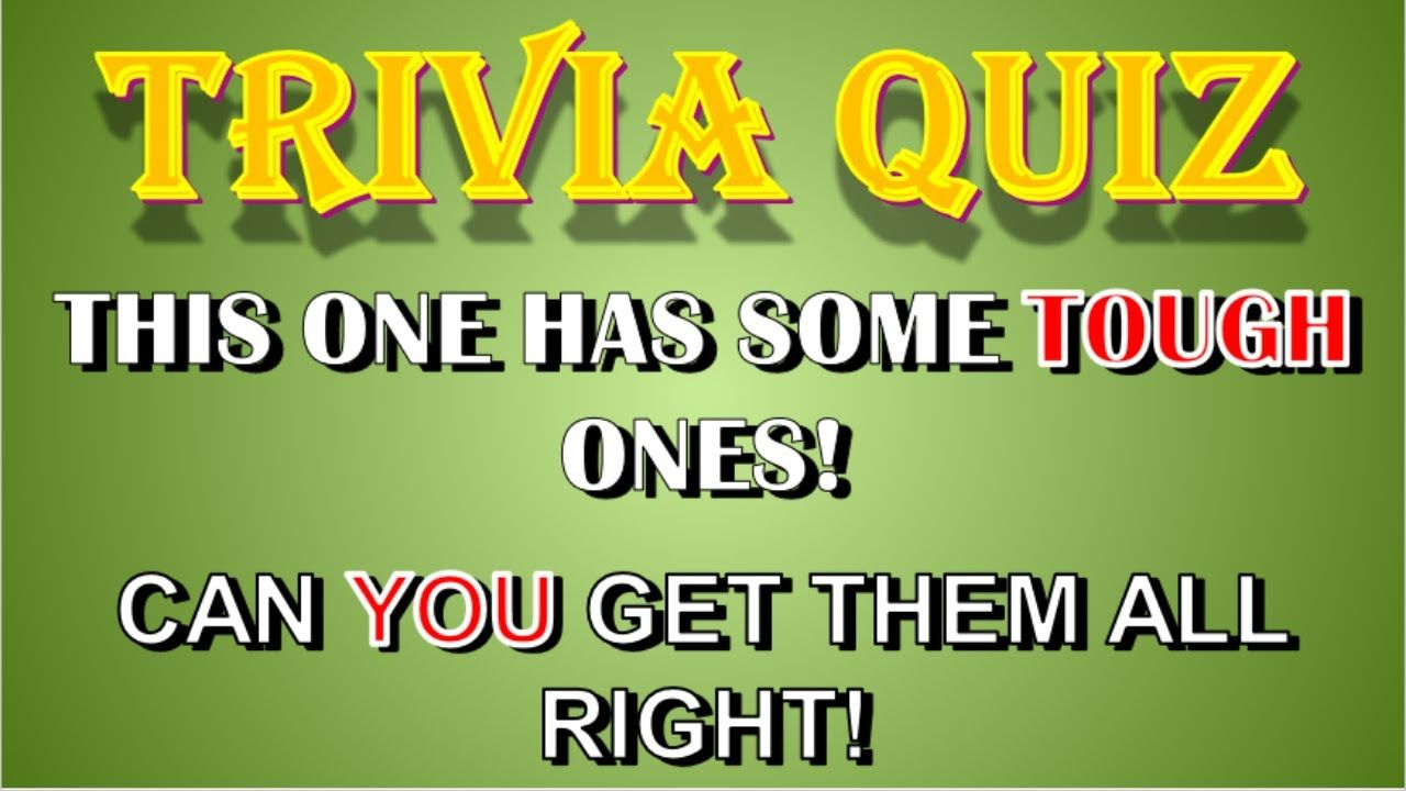  No 51 TEST Your General Knowledge Trivia Quiz Pub Quiz Trivia 