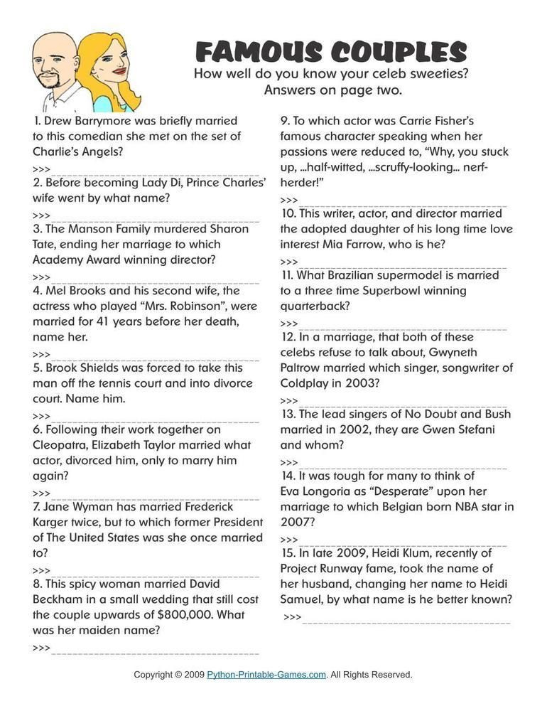 Pop Culture Trivia Questions And Answers Printable That Are Sizzling 