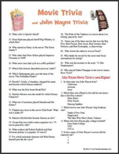 Pop Culture Trivia Questions And Answers Printable That Are Sizzling