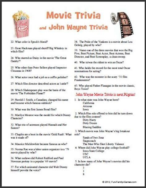 Pop Culture Trivia Questions And Answers Printable That Are Sizzling 