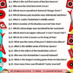 Pop Culture Trivia Questions Answers Trivia Questions And Answers