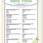 Printable Baby Trivia Baby Facts Baby Shower Quiz Baby Shower Fun