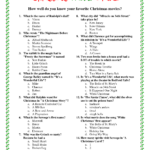 Printable Christmas Movie Trivia Christmas Song Trivia Christmas