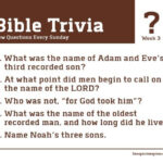 Printable King James Bible Trivia Questions And Answers Printable