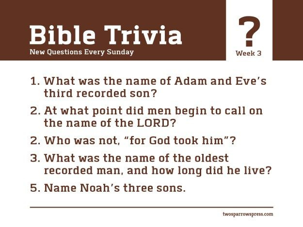 Printable King James Bible Trivia Questions And Answers Printable 