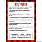 Printable NFL Trivia Questions And Answers Gridgit