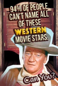 Quiz 94 Of People Can t Name All Of These Western Movie Stars Movie