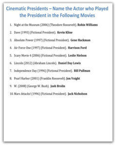 Quiz Night Kit 10 Trivia Night Questions Trivia Categories