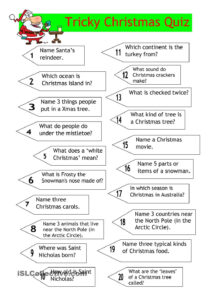 Quiz Tricky Christmas Quiz Christmas Quiz Christmas Trivia