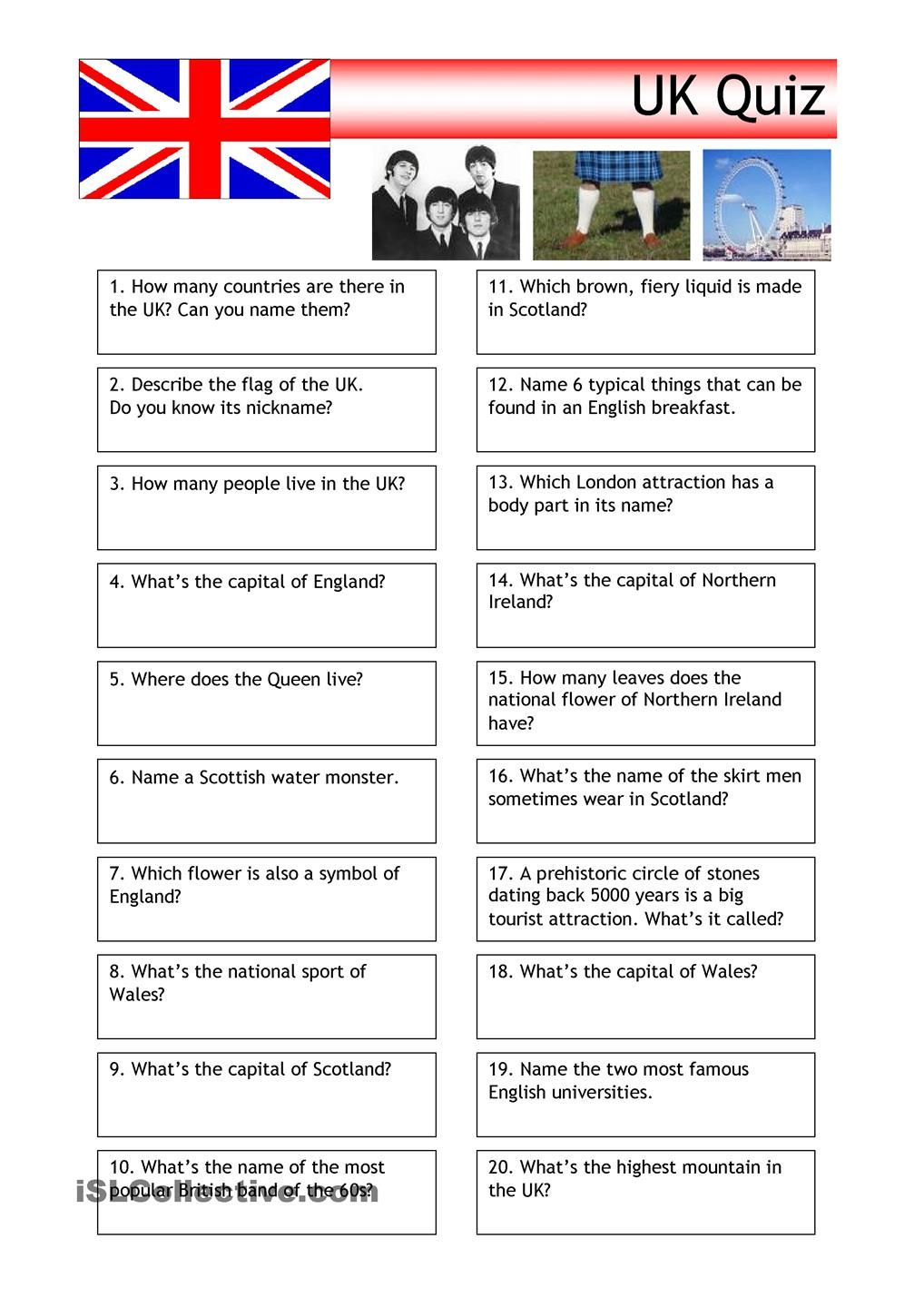 Quiz UK Trivia Quiz Trivia English Trivia Questions And Answers