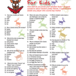 Reindeer Trivia Christmas Trivia For Kids Printable Christmas Games