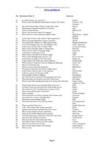 Riddle Pub Quiz Questions And Answers